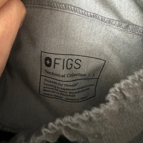 FIGS Scrubs Tansen Joggers Scrub Pants graphite cuff slim fit regular pockets - Picture 5 of 7